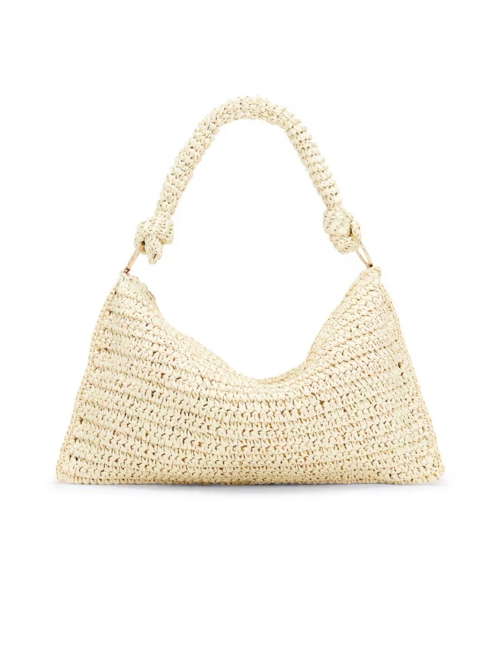 8 Other Reasons Cream Woven Shoulder Bag